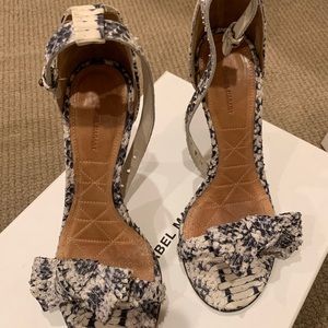 Isabel Marant Python Effect Ki Gong Pump Beige 8